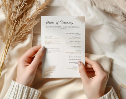 Modern Wedding Invitation Suite Canva Template – Minimalist Editable Bundle - RSVP, Menu, Welcome Sign, Seating Chart