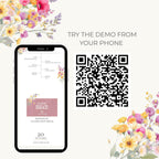 Wedding Website Template Digital Download Floral Design Wedding Website RSVP Form Wedding Timeline Planner Destination Wedding Invitation