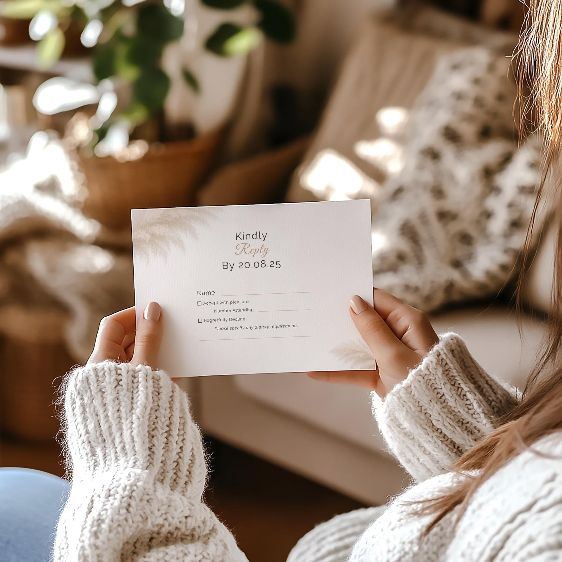 Modern Wedding Invitation Suite Bundle – Editable Canva Template - Save the Date, RSVP, Details & Invitation Card