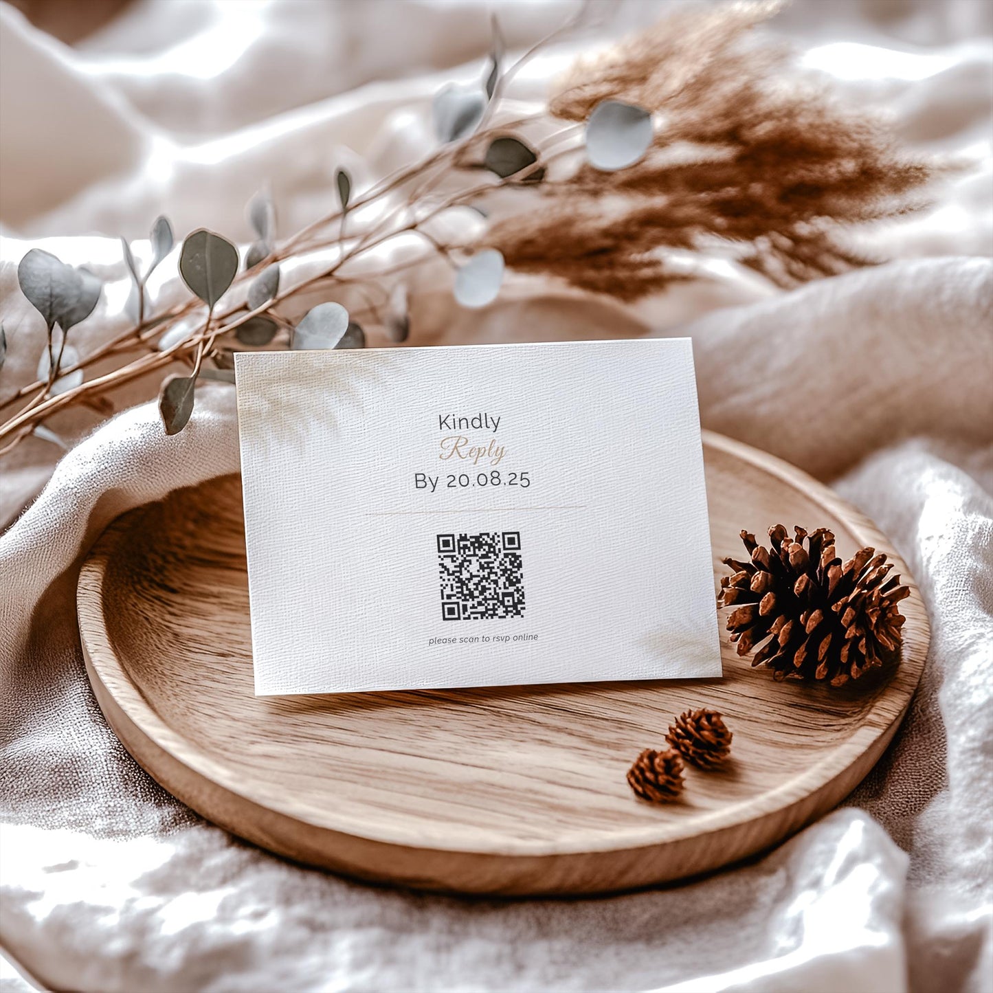 Modern Wedding Invitation Suite Bundle – Editable Canva Template - Save the Date, RSVP, Details & Invitation Card