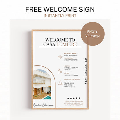 Airbnb Host Template Design Guide Book Creation Tool Digital Welcome Book Page Layout Design Template Canva Guide House Rule Printables