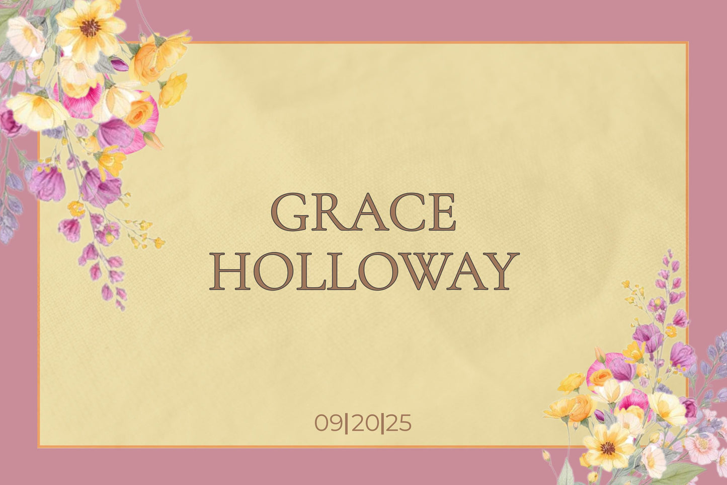 Watercolor Place Setting Table Card Design Template Wedding Download Digital File Format Canva Wedding Card Table Name Tag Elegant Dinner