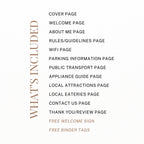Airbnb Host Template Design Guide Book Creation Tool Digital Welcome Book Page Layout Design Template Canva Guide House Rule Printables