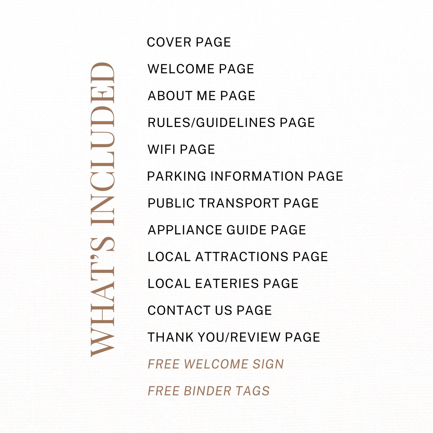 Airbnb Welcome Book Template: Vacation Rental Host Guide, Editable Canva (Instant Digital & Printable Host Binder)