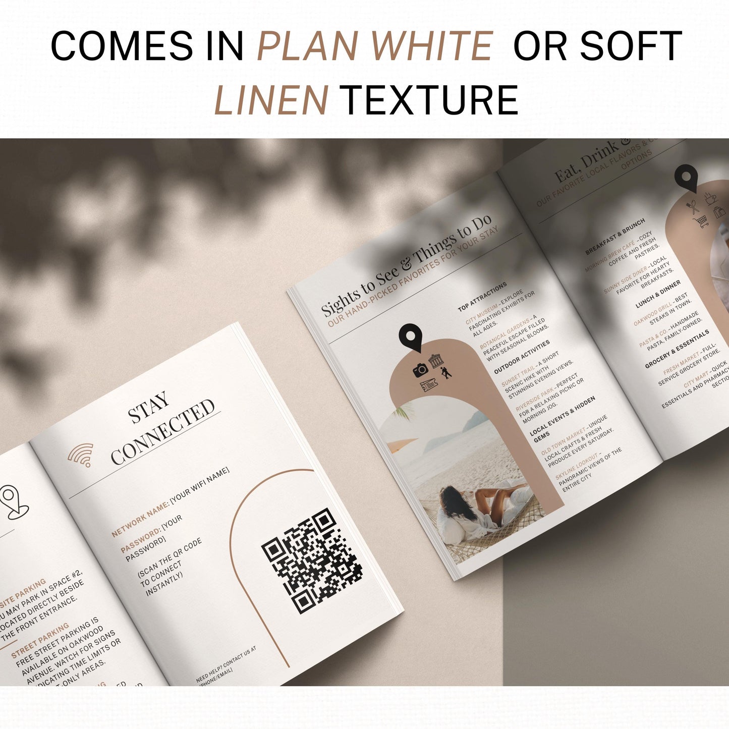 Airbnb Welcome Book Template: Vacation Rental Host Guide, Editable Canva (Instant Digital & Printable Host Binder)