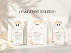 Halloween Party Invitation Template: Elegant Boho Ghost & Pumpkin (Instant Downloadable Canva Template 5x7" )