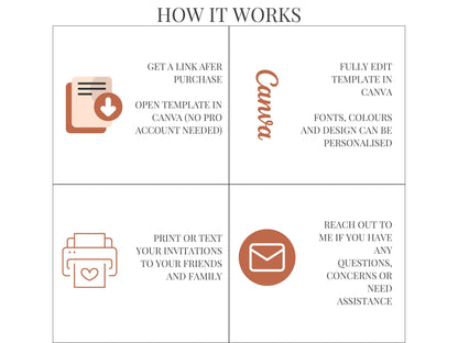 Autumn Party Announcement Template Digital Invitation Design For Celebration Harvest Theme Rustic Decor Element Botanical Illustrations