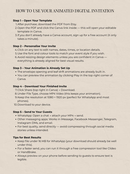 Animated Thanksgiving Digital Invite, Editable Harvest Dinner Video Evite, Fall Party Motion Invite WhatsApp or Email, Autumn Canva Template