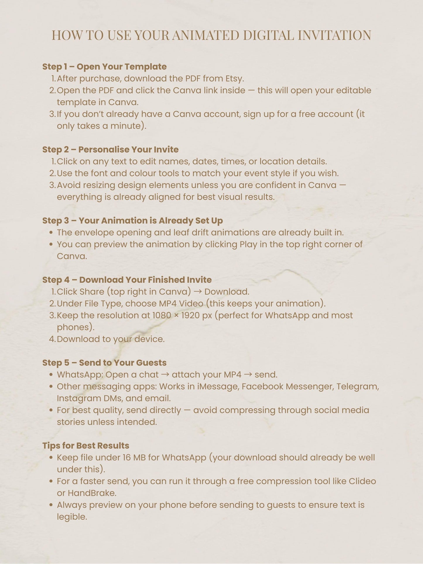 Animated Holiday Evite, Enchanted Digital Christmas Party Invitation Video, Canva Template, Elegant Holiday Invite with Envelope Animation