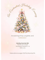 Holiday Party Invitation - Christmas Invite (Editable Canva Instant Download Template) - Printable or Digital Download