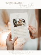 Christmas Card Bundle with Newsletter - 6 Editable Canva Templates, Printable or Digital Holiday Cards with Family Photo Update