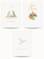 Christmas Card Bundle with Newsletter - 6 Editable Canva Templates, Printable or Digital Holiday Cards with Family Photo Update