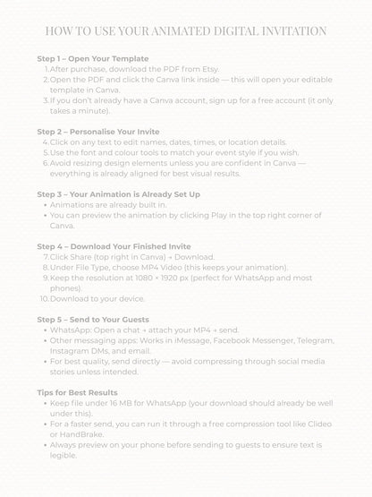 Peace on Earth Digital Christmas Card With Animated Gift Reveal & Family Newsletter - Dove Olive Branch Digital Holiday (Canva Template)