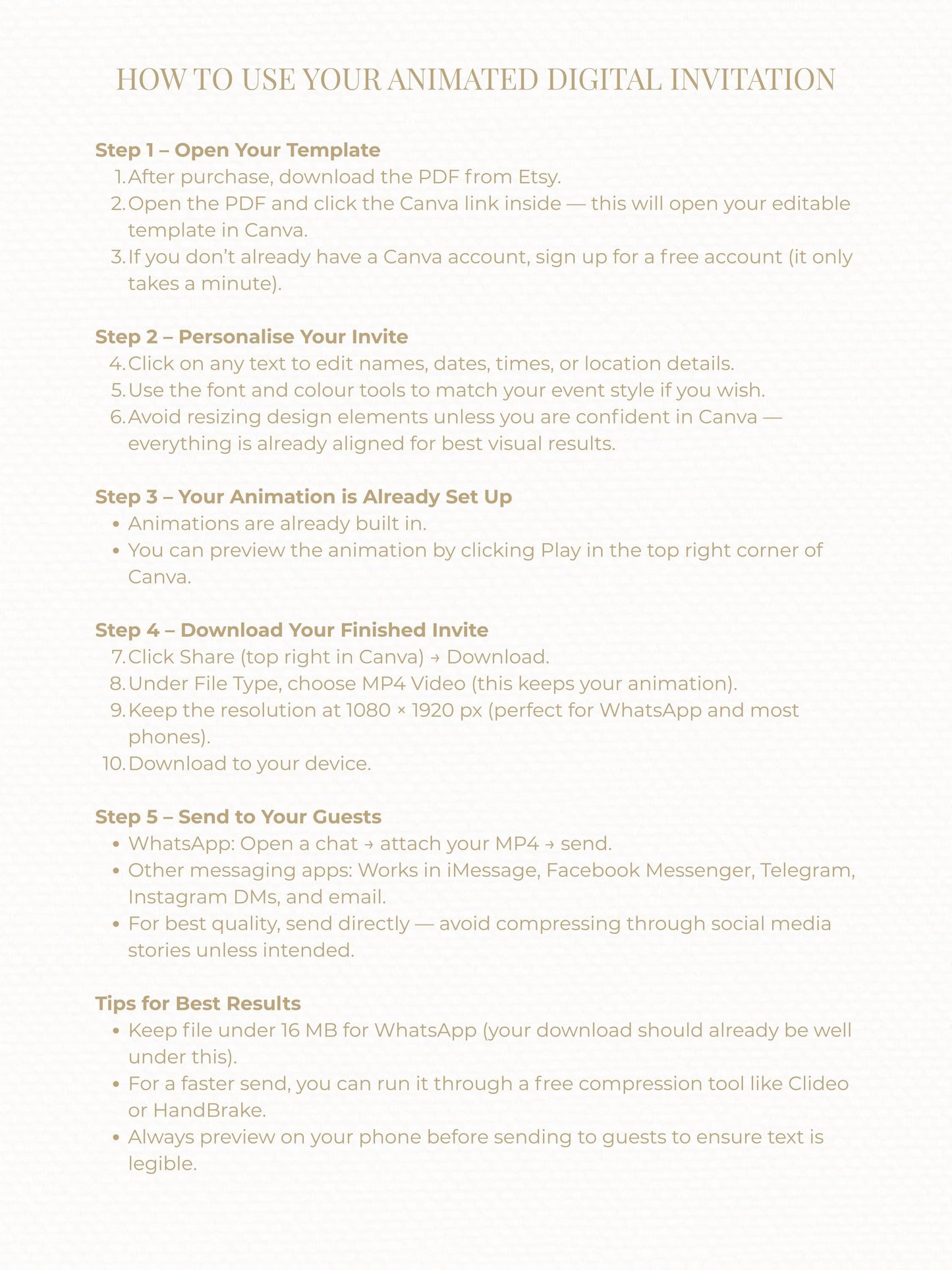 Nativity Scene Animated Christmas Card with Newsletter + Photo (Instant Download Canva Template) - Plays Music O Holy Night Holiday Greeting