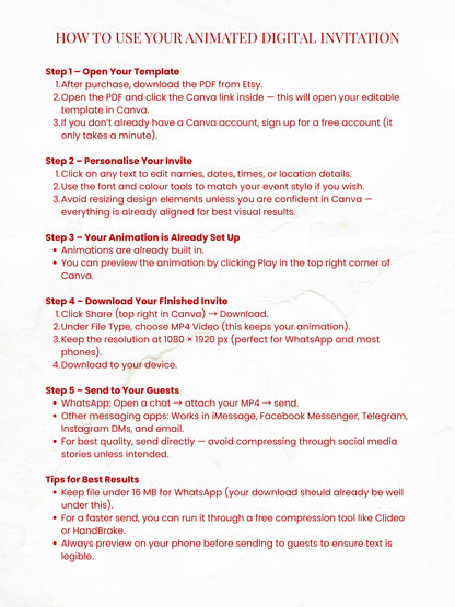 Magical Animated Christmas Party Evite, Enchanted Santa Digital Invitation, Editable Canva Template, Holiday Video Invite