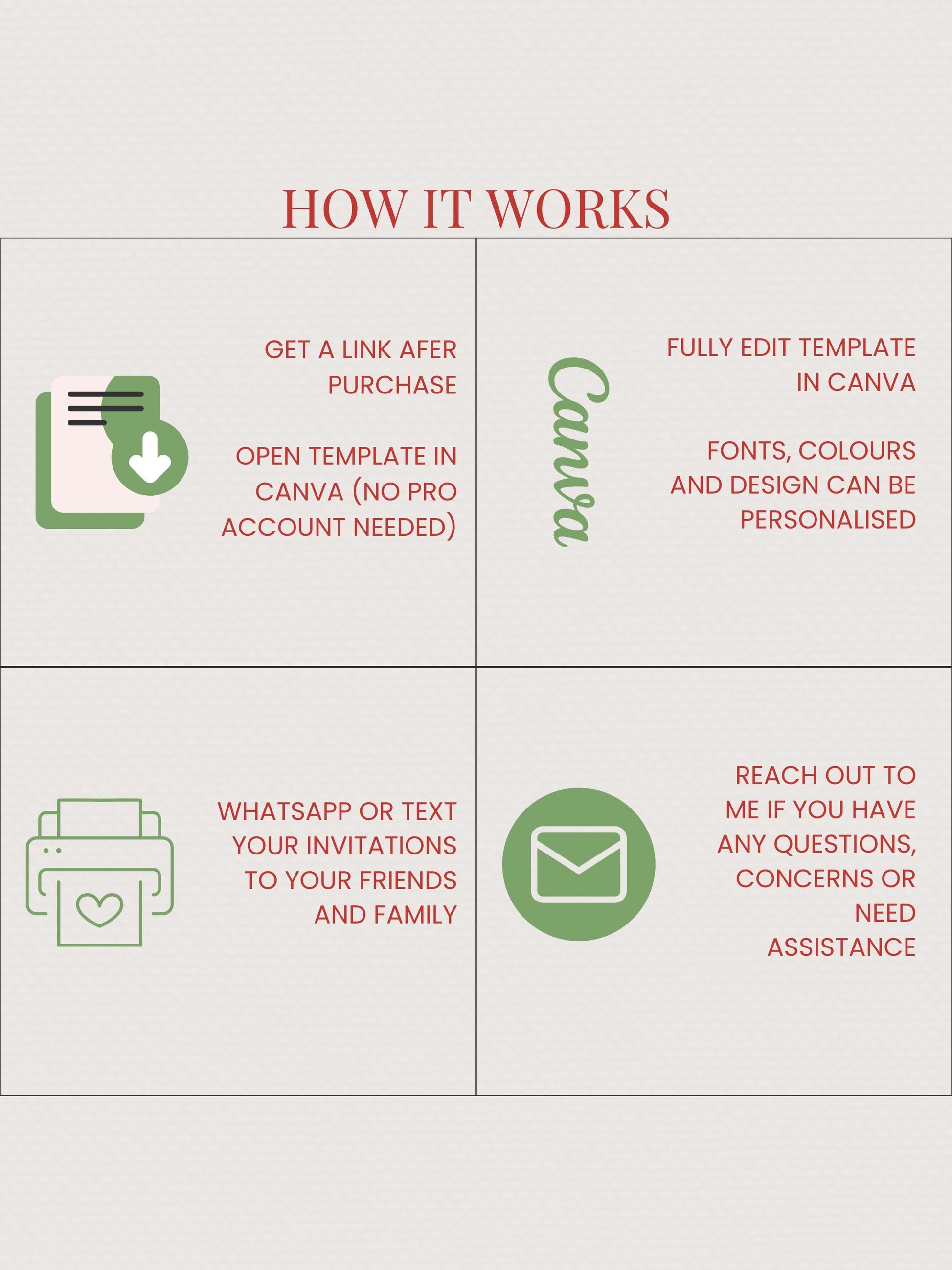 Animated Christmas Evite - Fun Reindeer Holiday Party Digital Invitation with Envelope Opening Festive Music Instant Download Canva Template