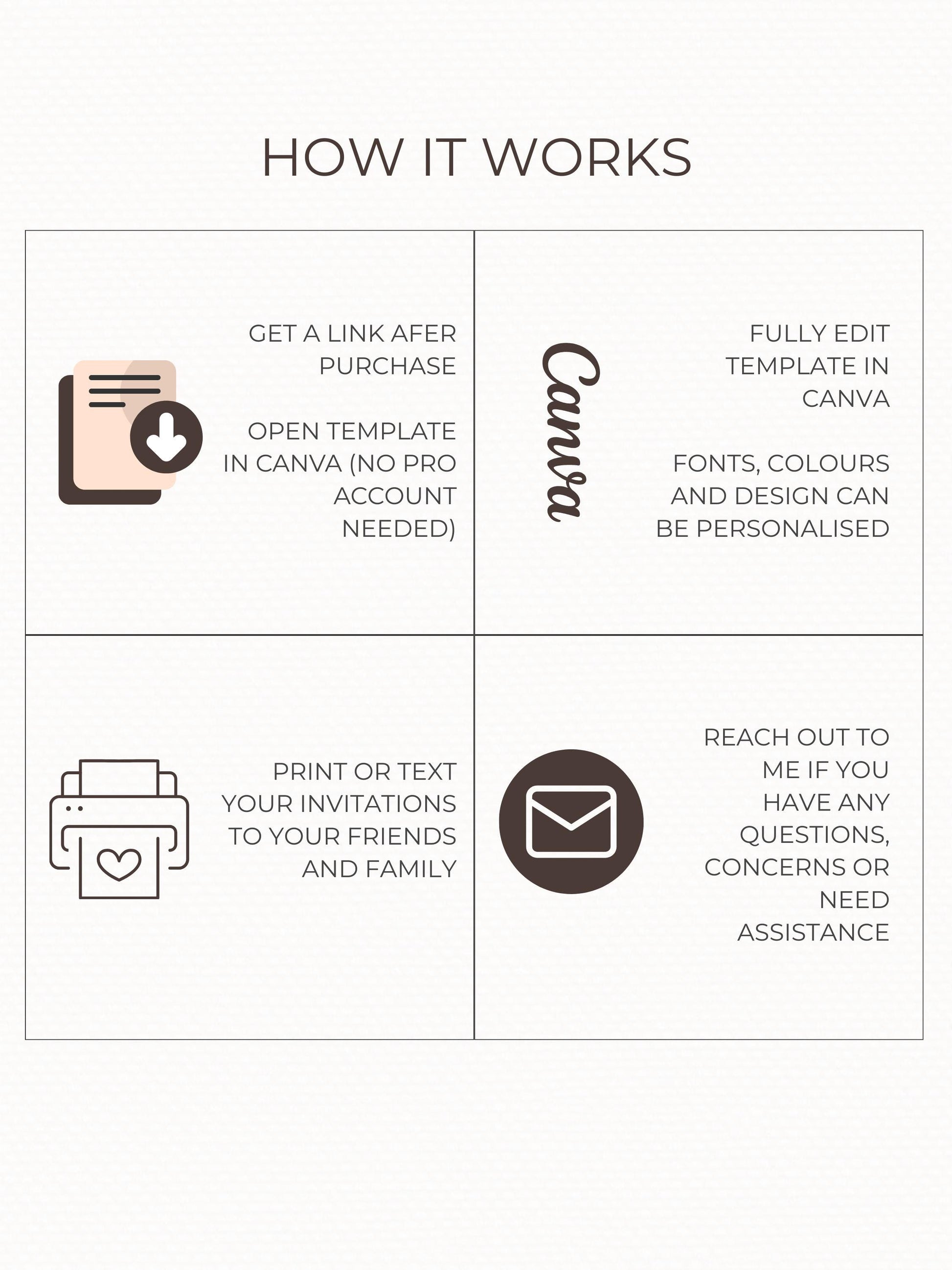 Modern Arch Wedding Invitation (Instant Download Editable Canva Template), Printable Digital Invite, Minimalist Elegant Bow Design