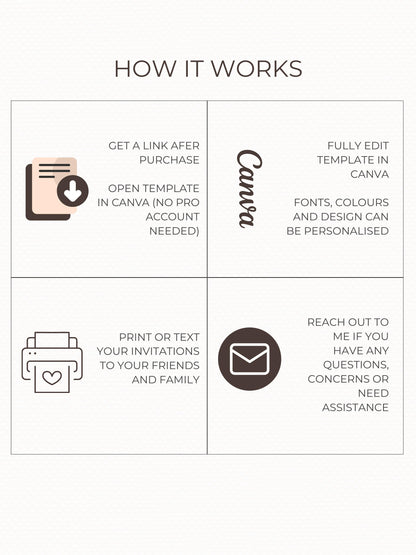 Modern Arch Wedding Invitation (Instant Download Editable Canva Template), Printable Digital Invite, Minimalist Elegant Bow Design