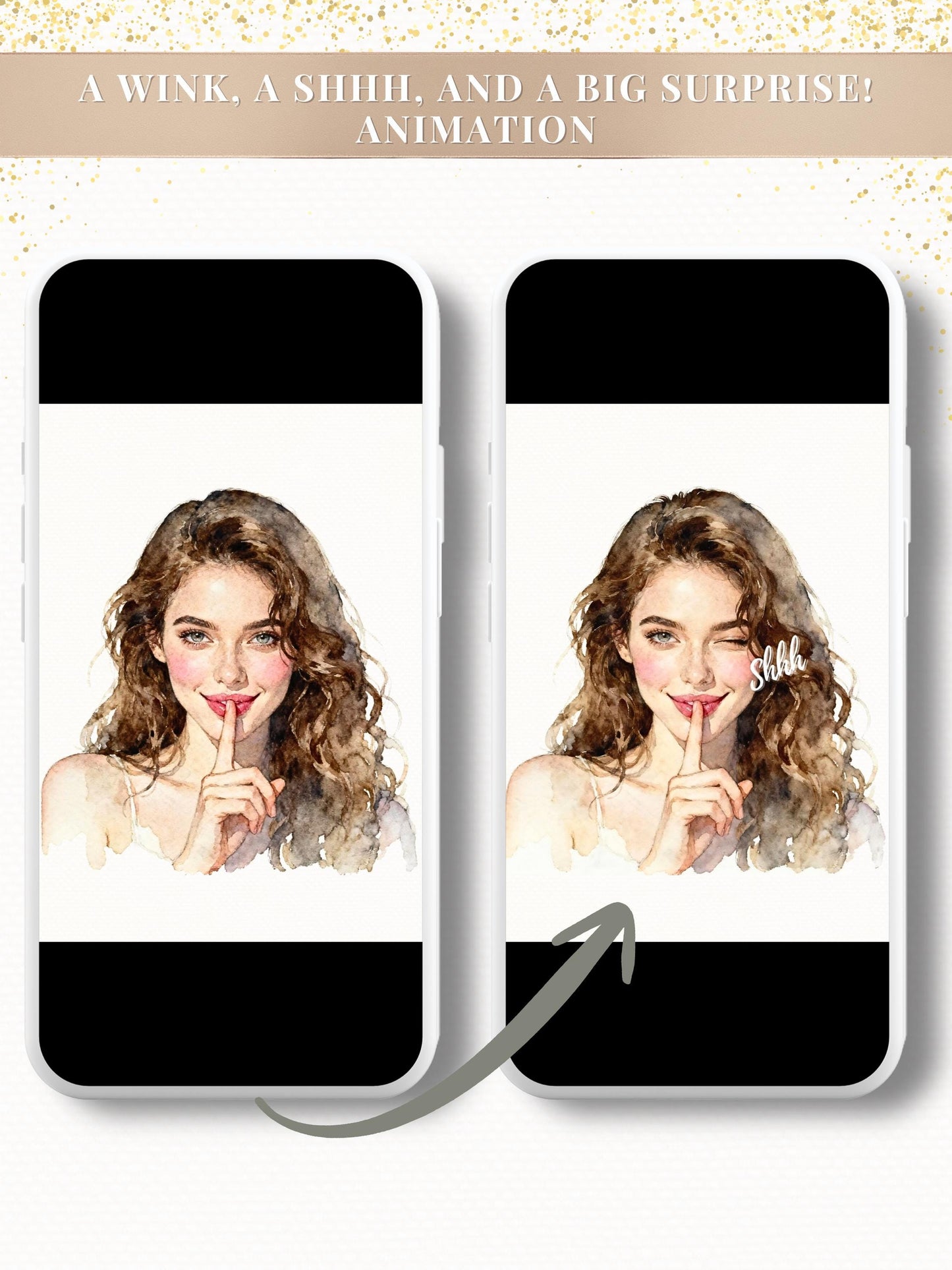 Animated Surprise Party Invitation - Modern Playful Custom Digital Evite (Instant Download Editable Canva Template), Secret Birthday Invite