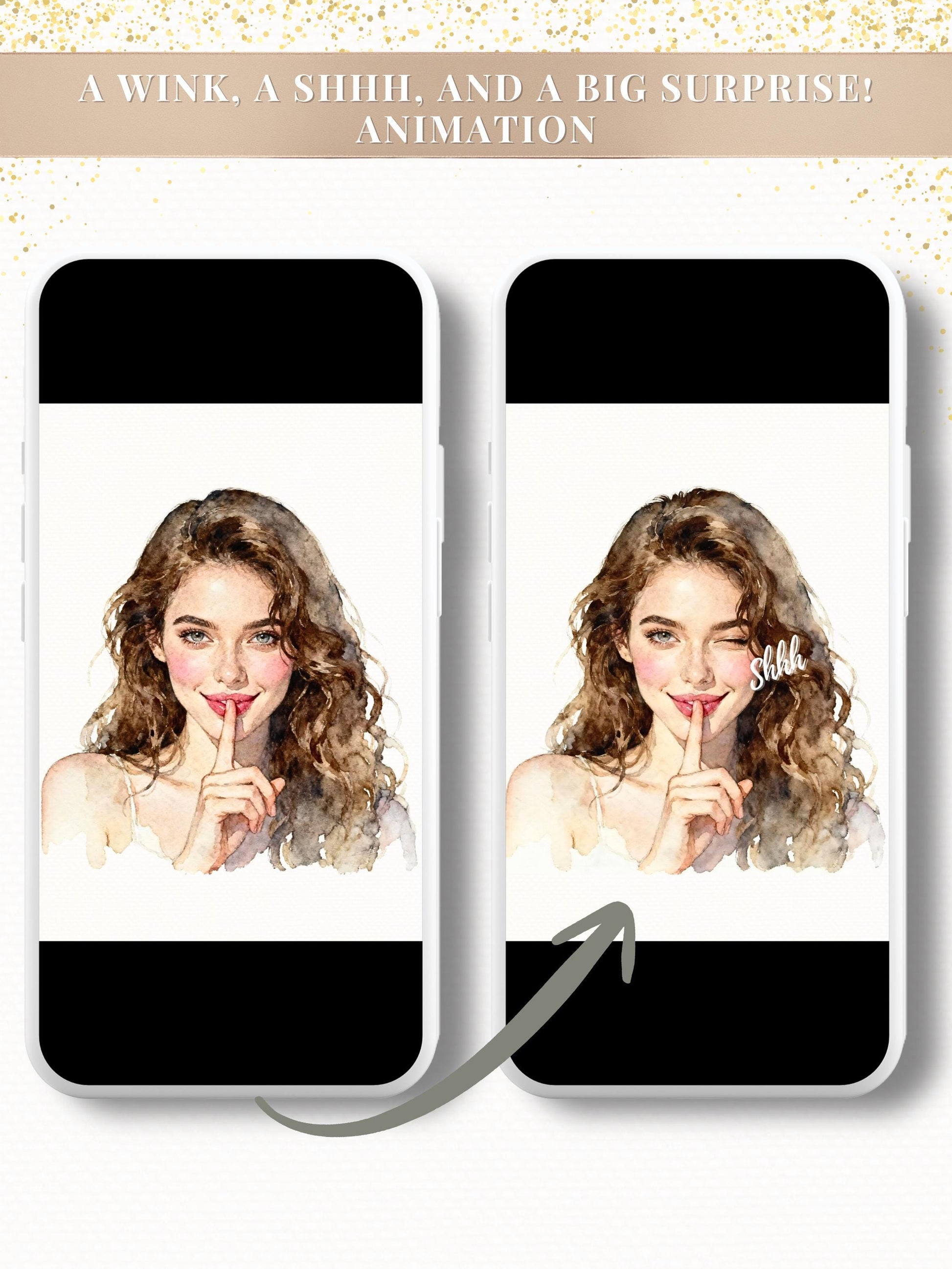 Animated Surprise Party Invitation - Modern Playful Custom Digital Evite (Instant Download Editable Canva Template), Secret Birthday Invite