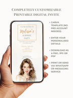Surprise Party Invitation Template, Editable Canva Birthday Invite, Instant Digital Download, Printable Secret Party Customizable Invite