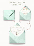 Animated Tea Party Invitation (Instant Download Editable Digital Canva Template) - Afternoon Tea, Birthday, Garden, Bridal Events Evite
