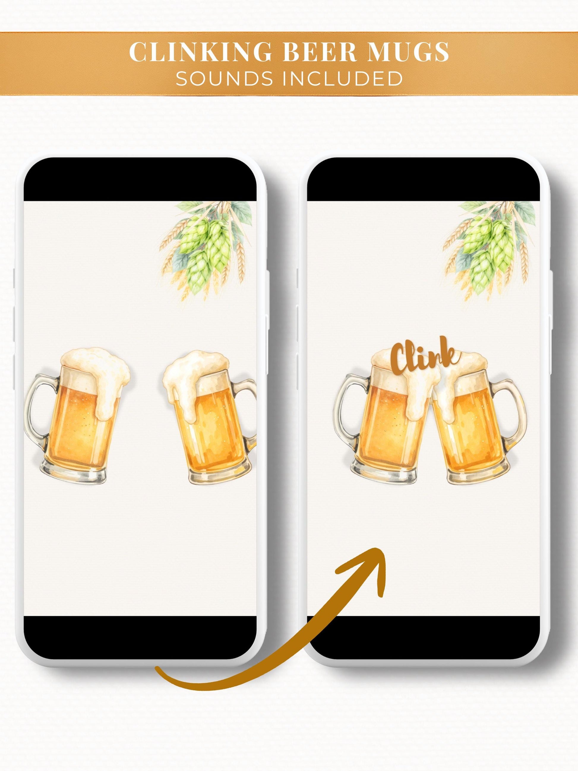 Animated Oktoberfest Party Invitation Template, Beer Steins Digital Evite (Canva Template, Instant Download)