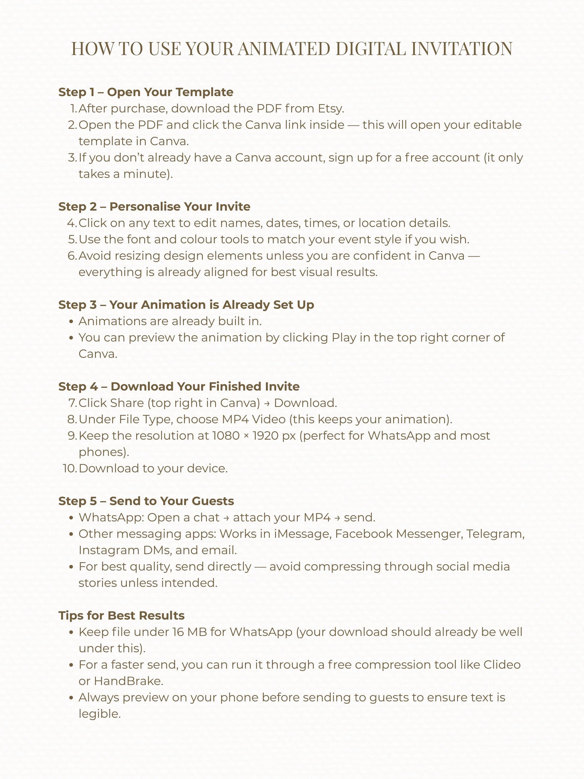 Animated Housewarming Invitation, Digital Evite (Instant Download Editable Canva Template) Warm Cozy Home Sweet New Home Party Video Invite