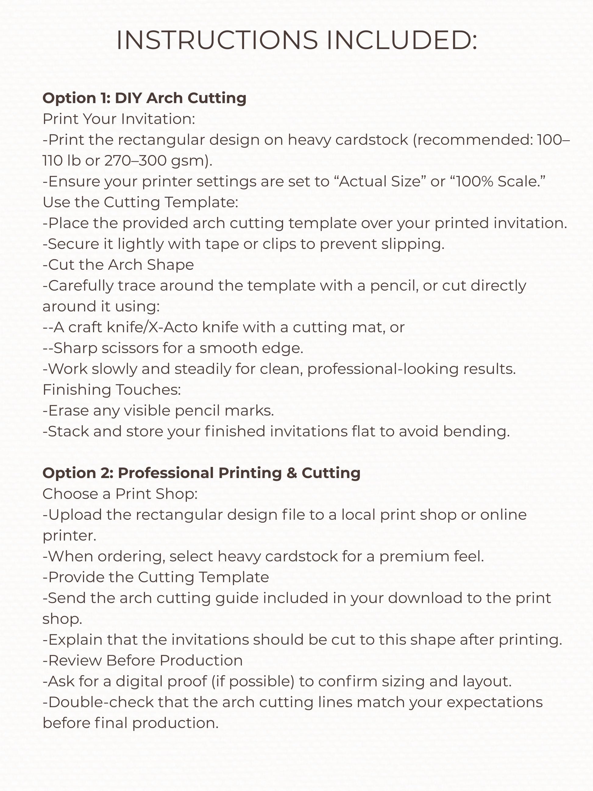 Modern Arch Wedding Invitation (Instant Download Editable Canva Template), Printable Digital Invite, Minimalist Elegant Bow Design