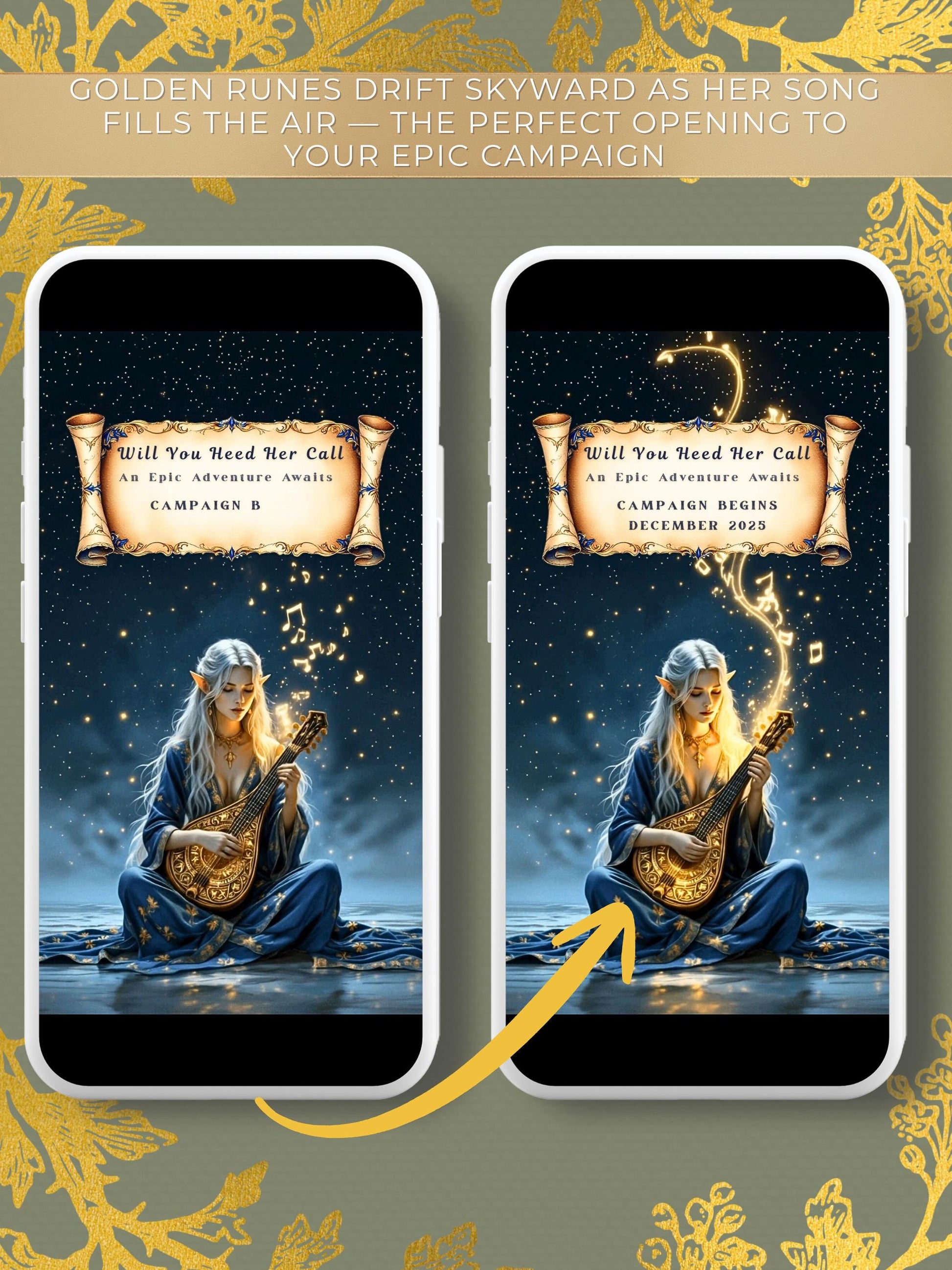 Animated D&D Campaign Invite-Fantasy Adventure Video Invitation (Instant Download Custom Canva Template) Role-playing Table Top Games Evite