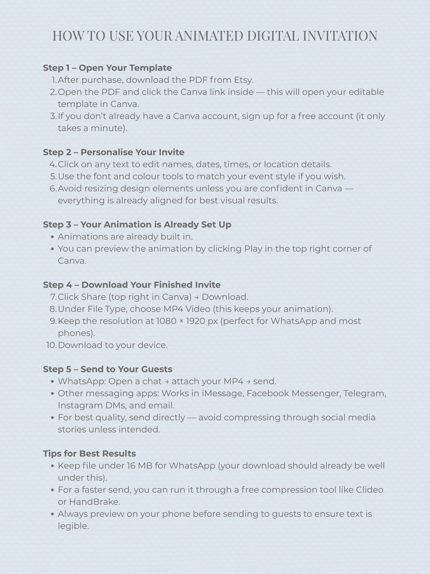 Animated Racing Car 2nd Birthday Invitation (Instant Download Editable Canva Template) Custom Digital Video Evite for Boy’s Party