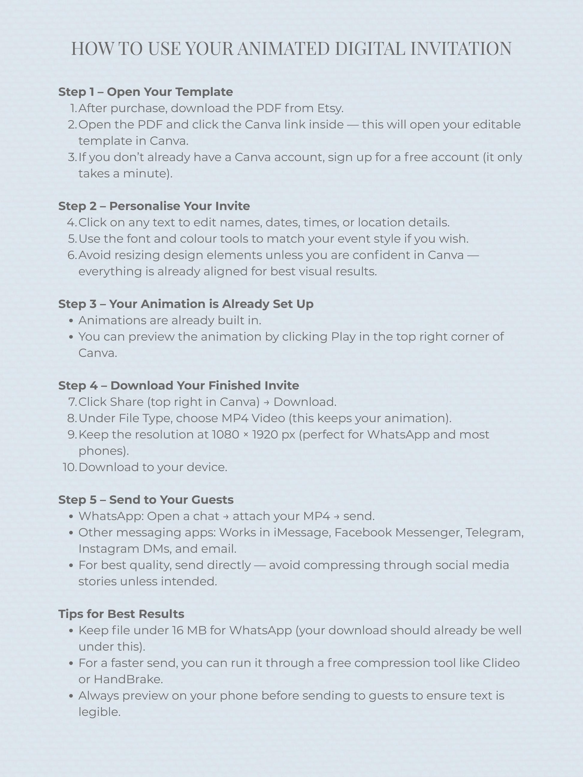 Animated Racing Car 2nd Birthday Invitation (Instant Download Editable Canva Template) Custom Digital Video Evite for Boy’s Party