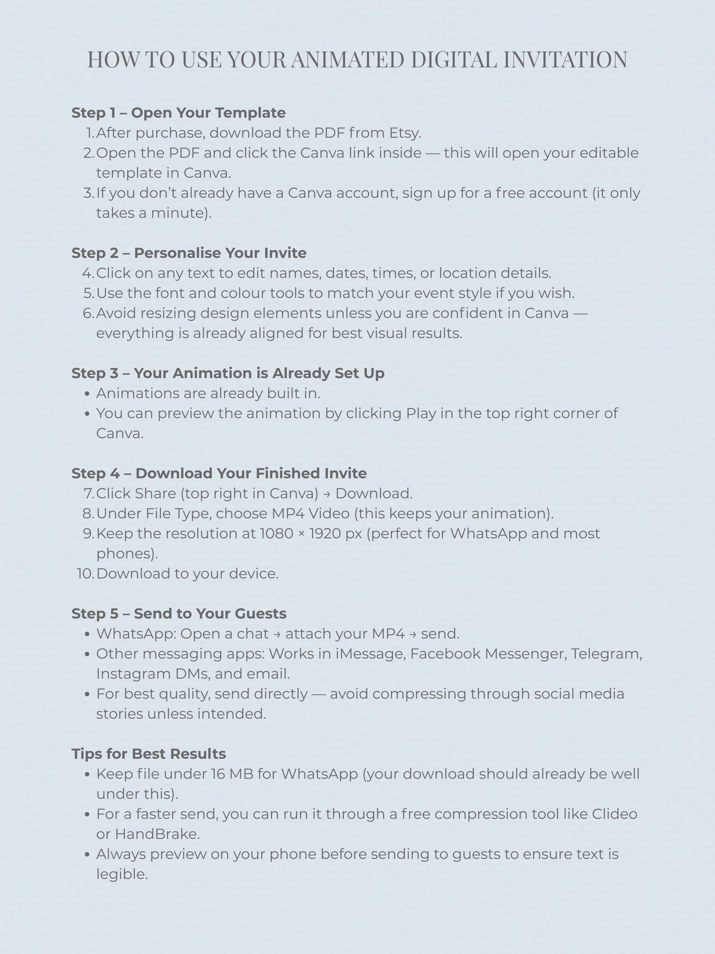 Animated Racing Car 2nd Birthday Invitation (Instant Download Editable Canva Template) Custom Digital Video Evite for Boy’s Party