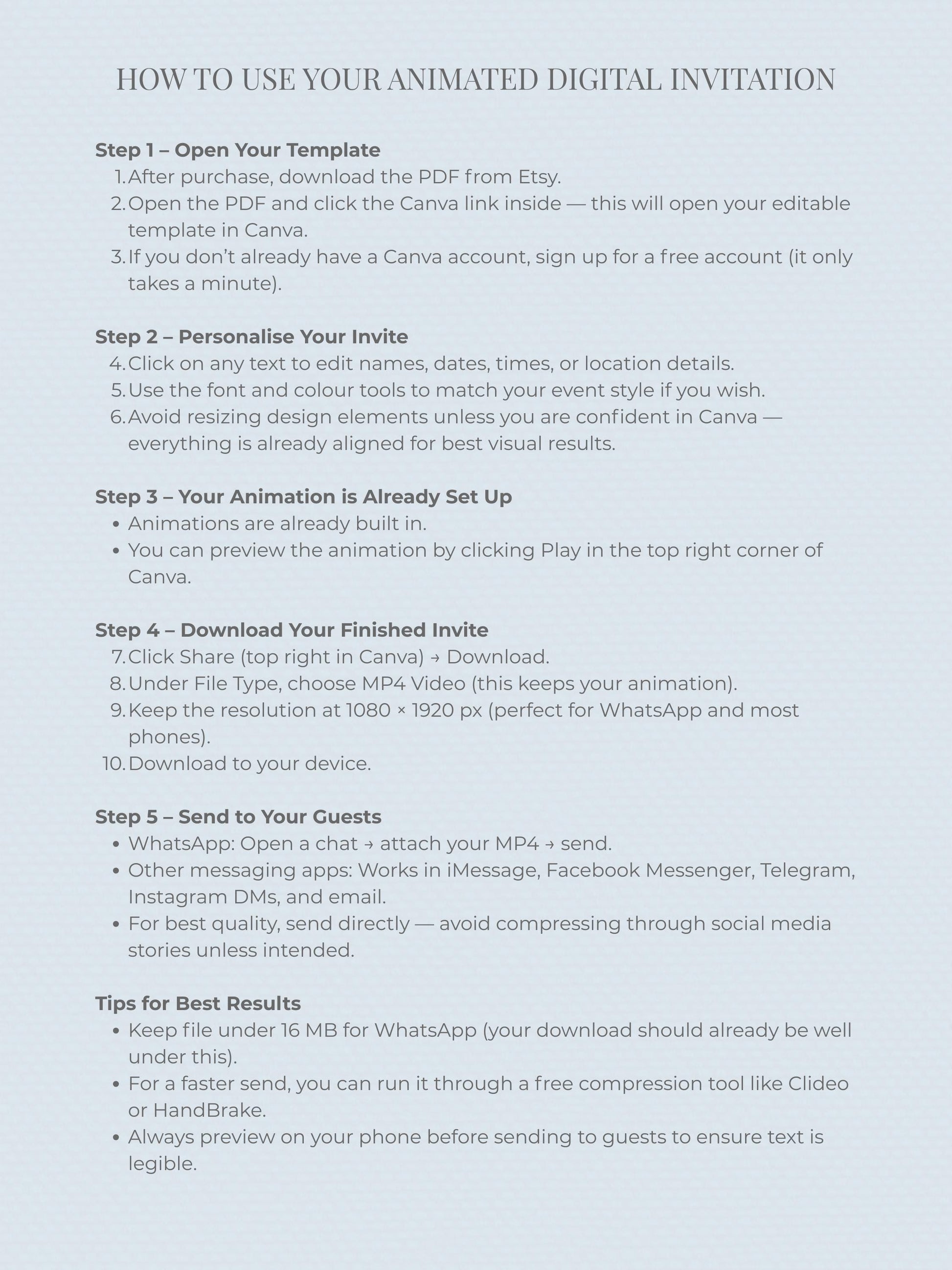 Animated Racing Car 2nd Birthday Invitation (Instant Download Editable Canva Template) Custom Digital Video Evite for Boy’s Party