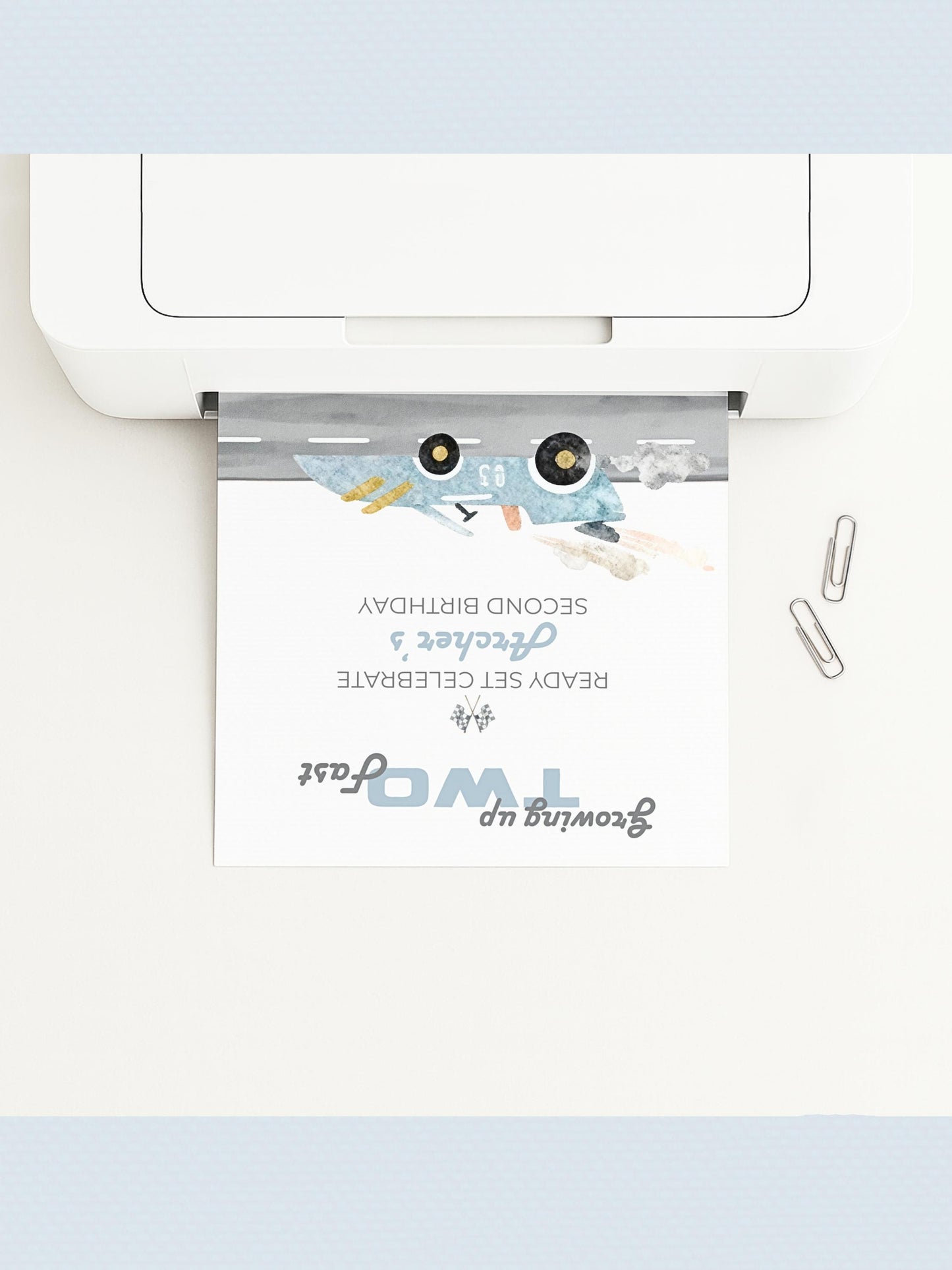 Racing Car 2nd Birthday Invite Printable (Instant Download Editable Canva Template) Custom Digital Video Invitation for Boy’s Party