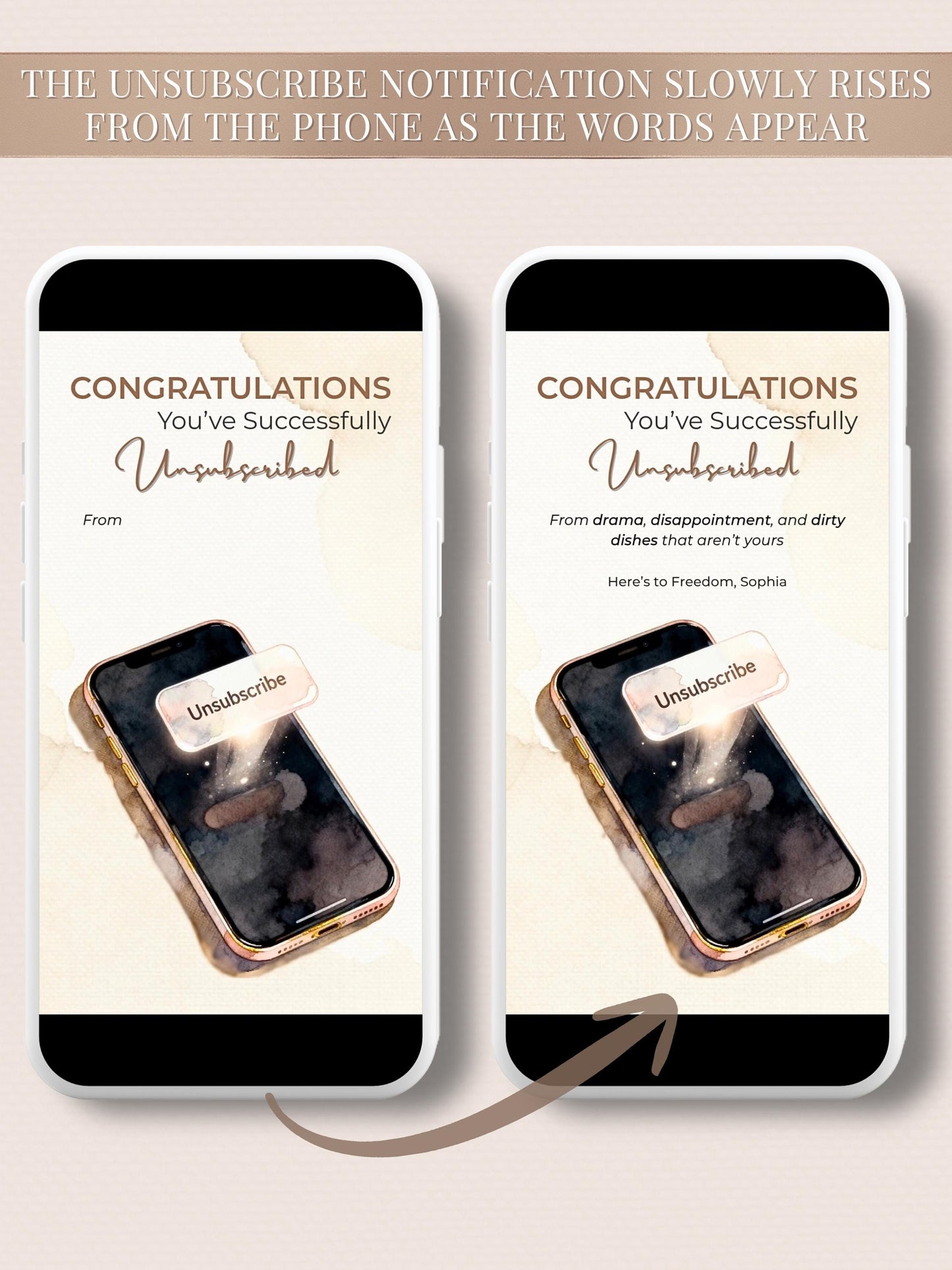 Animated Digital Card for Friend going through Divorce, Separation & Breakup (Digital Instant Download Editable Canva Template) Funny