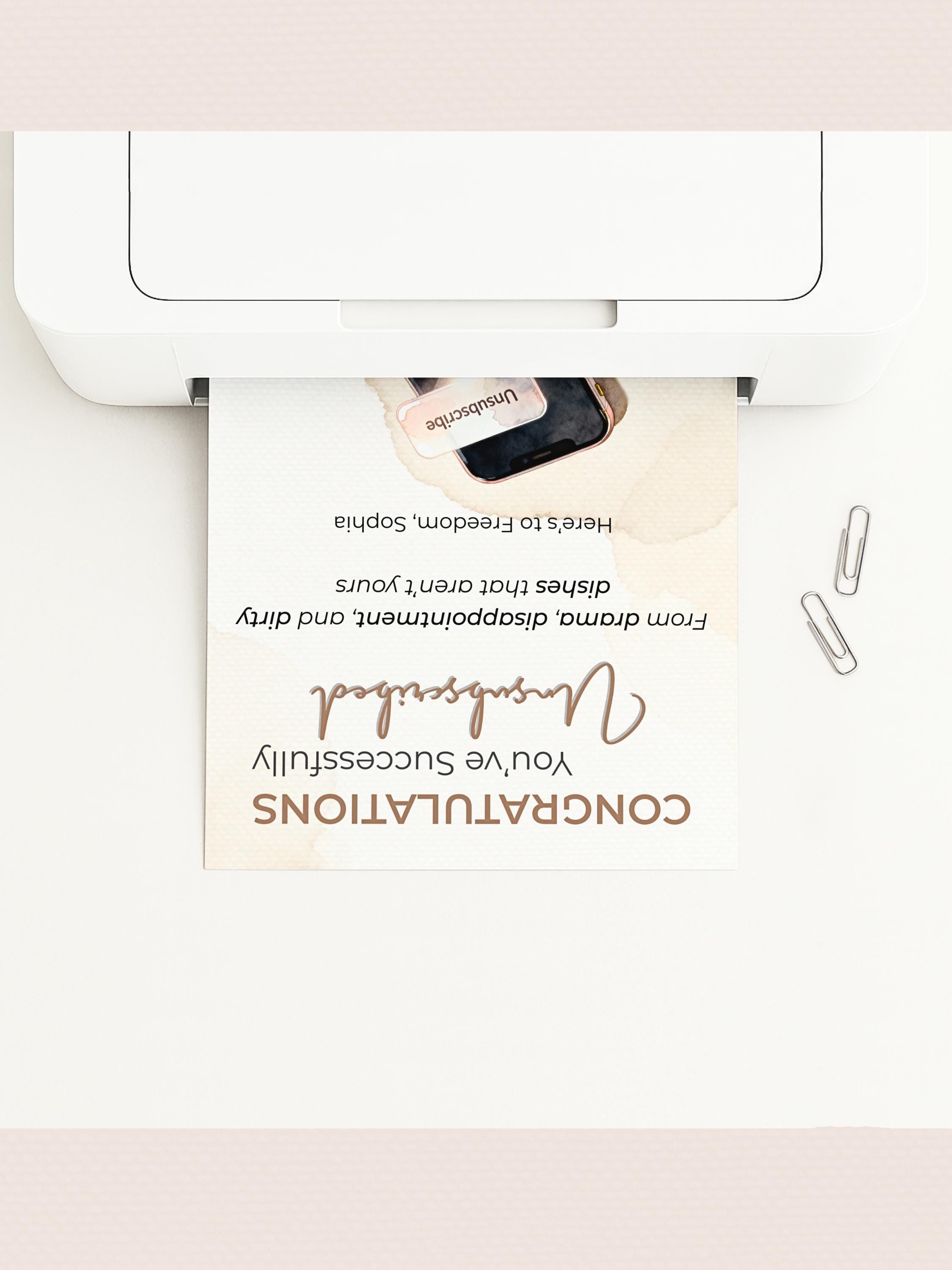 Printable Divorce, Separation, Breakup Card (Instant Digital Download Editable Canva Template) Friend Funny Well Wishes
