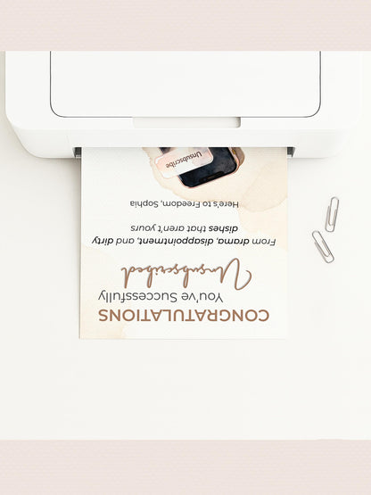 Printable Divorce, Separation, Breakup Card (Instant Digital Download Editable Canva Template) Friend Funny Well Wishes