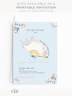 Animated Rococo Bridal Shower Evite-Wedding Luncheon, Bachelorette Hen Party Invitation (Instant Download Editable Canva Template Invite)