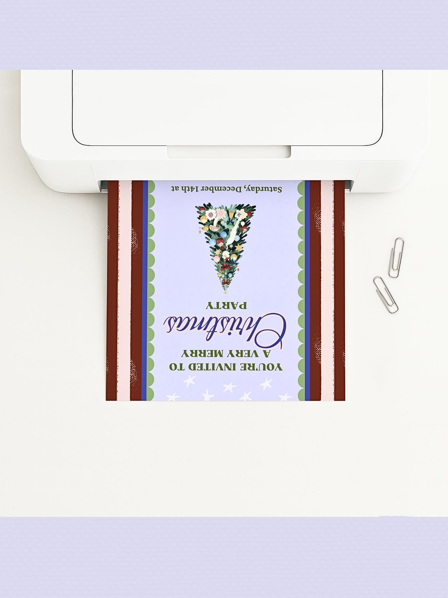 Maximalist Christmas Party Invitation - Bold Retro Holiday Invite (Instant Download Editable Canva Template) Printable & Digital Evite