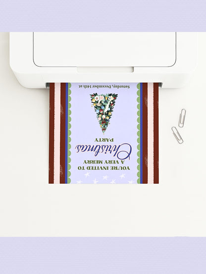 Maximalist Christmas Party Invitation - Bold Retro Holiday Invite (Instant Download Editable Canva Template) Printable & Digital Evite