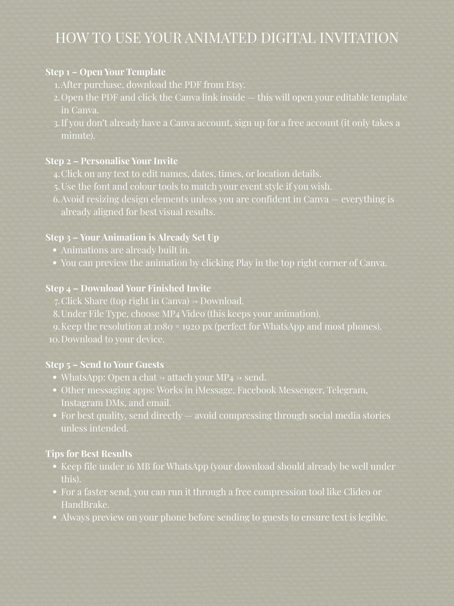 Animated Sparkle Christmas Party Invitation - Festive Holiday Video Invite (Editable Instant Download Digital Canva Template Evite)