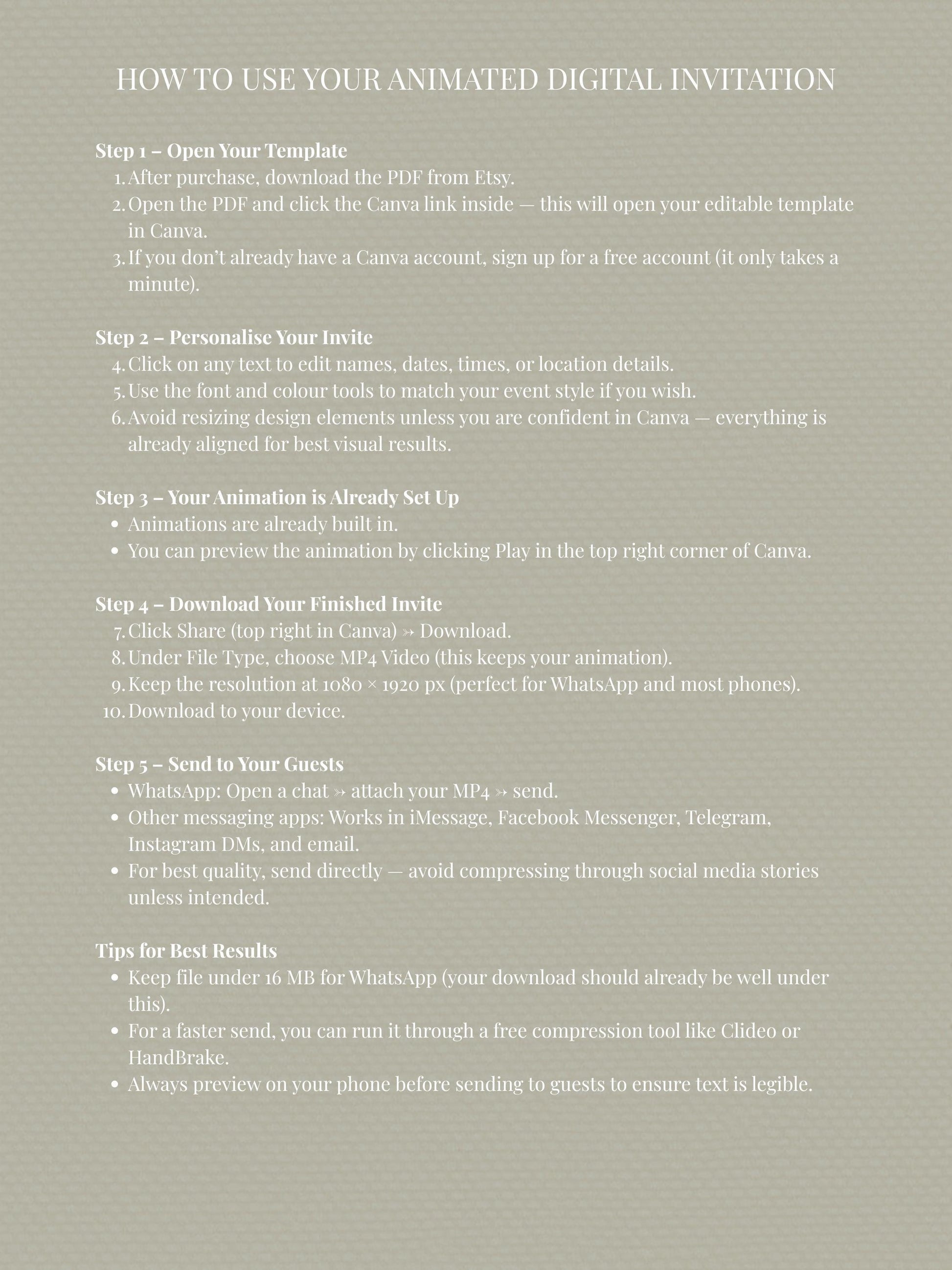 Animated Sparkle Christmas Party Invitation - Festive Holiday Video Invite (Editable Instant Download Digital Canva Template Evite)