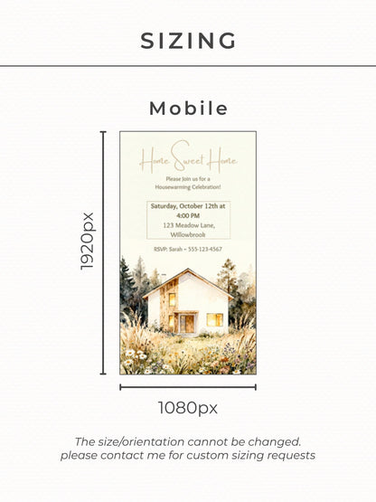 Animated Housewarming Invitation, Digital Evite (Instant Download Editable Canva Template) Warm Cozy Home Sweet New Home Party Video Invite