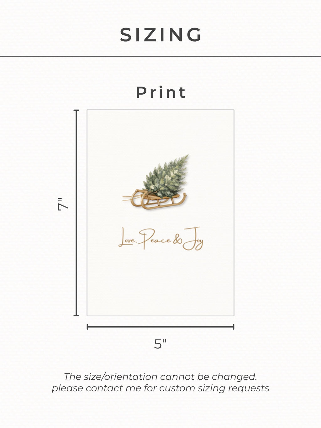Editable Christmas Card with Newsletter - Modern Minimalist Tree Holiday Card Template, Canva Printable or Digital Family Greeting