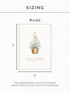 Editable Christmas Card with Newsletter Template (Printable or Digital Canva Holiday Card) - Family Photo Update, Personalized Greeting Card