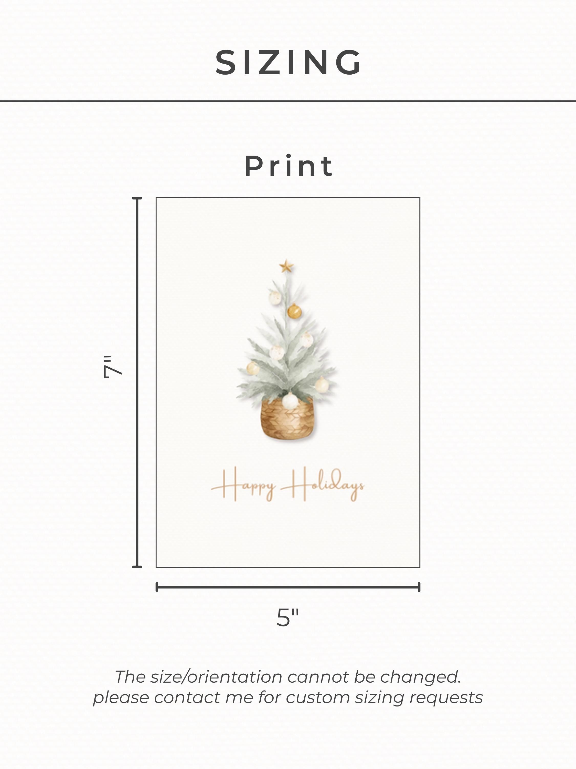 Editable Christmas Card with Newsletter Template (Printable or Digital Canva Holiday Card) - Family Photo Update, Personalized Greeting Card