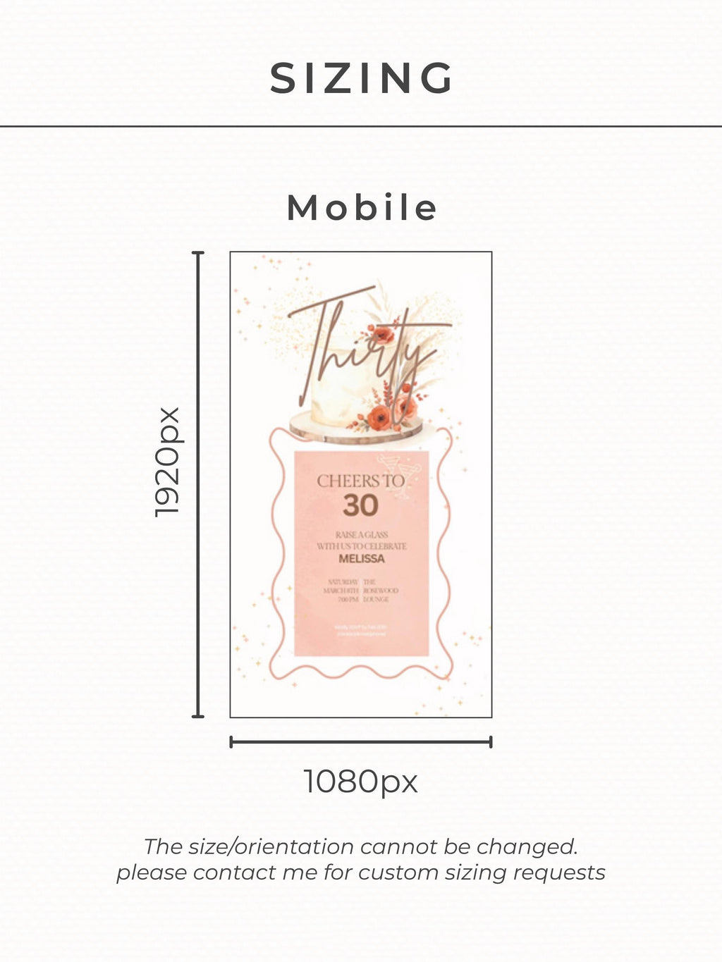 30th Birthday Invitation Animated Digital Evite with Clinking Glass Animation and Envelope Reveal, Peach Pink Editable Canva Video Template