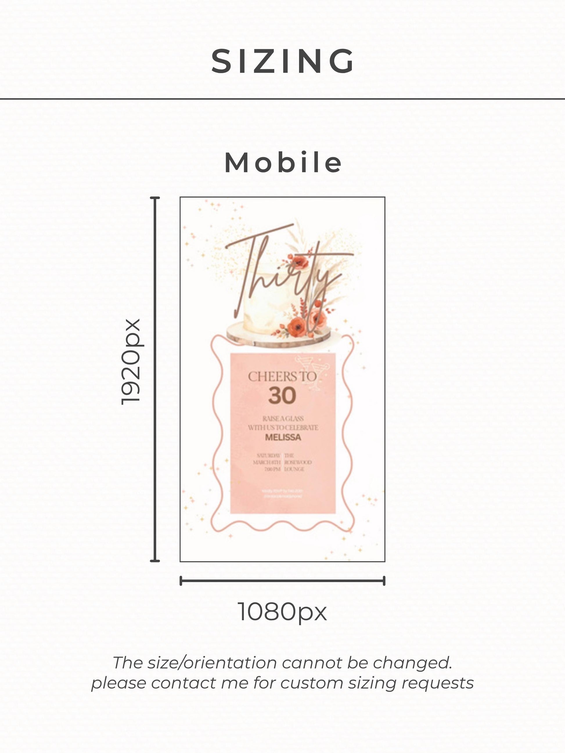 30th Birthday Invitation Animated Digital Evite with Clinking Glass Animation and Envelope Reveal, Peach Pink Editable Canva Video Template