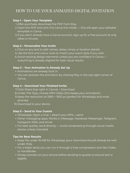 Animated D&D Campaign Invite-Fantasy Adventure Video Invitation (Instant Download Custom Canva Template) Role-playing Table Top Games Evite